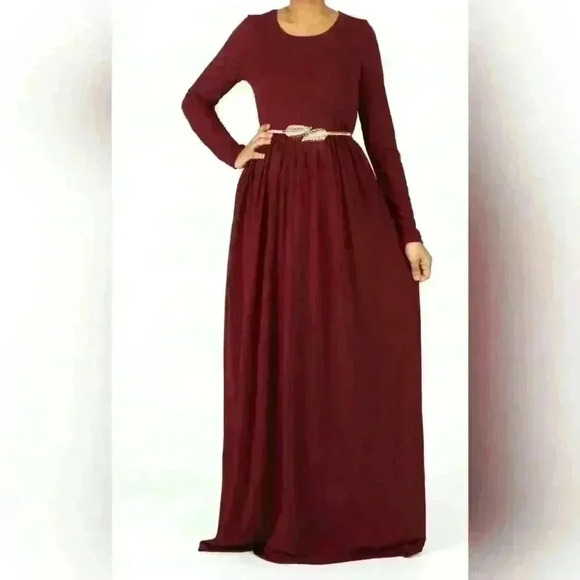 Kabayare Dresses & Skirts - NEW NWT Women's Kabayare Maroon ORIGINAL Milk Silk Maxi Dress